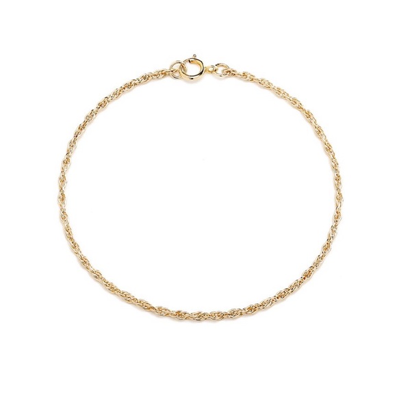 ESTIES JEWELRY- Thin Rope Bracelet in Gold - Picture 2 of 4